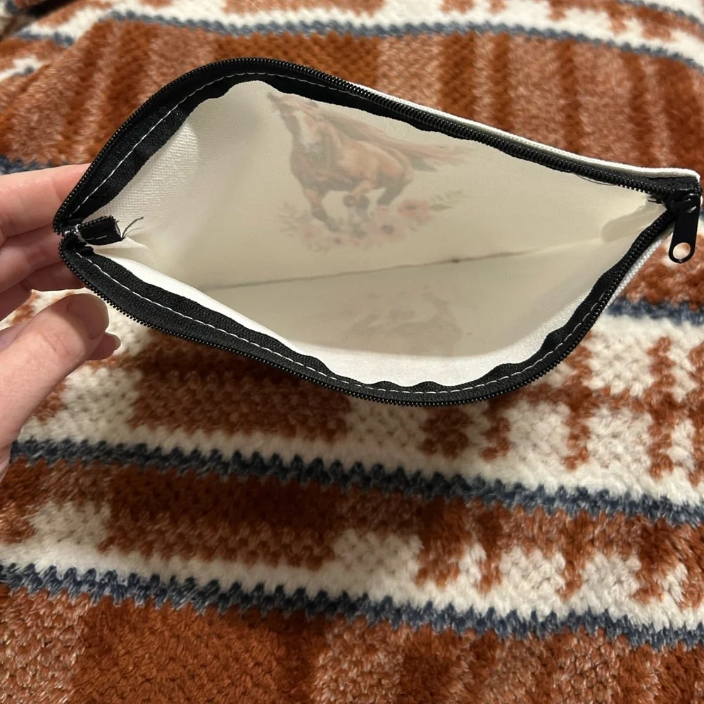 **2/$10** Horse Print Pouch
